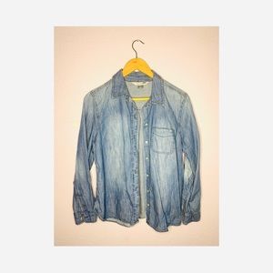 Jean button down